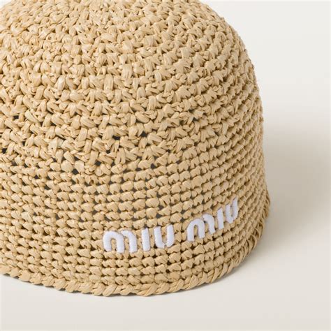 miu miu crochet hat|Natural Crochet Hat .